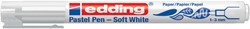 Edding Soft Pastel pen, wit 1 Stuk