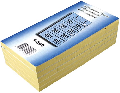 Carnets pour vestiaire numéros de 1 à 500, bleu