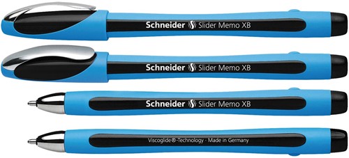Schneider Stylo bille Slider Memo, pointe extra large, noir 1 Stuk