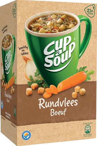 Cup-a-Soup rundvlees, pak van 21 zakjes 21 Zak
