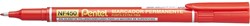 Pentel permanente marker NF450-B, rood
