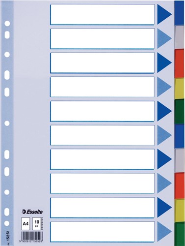 Esselte intercalaires 10 onglets 1 Set
