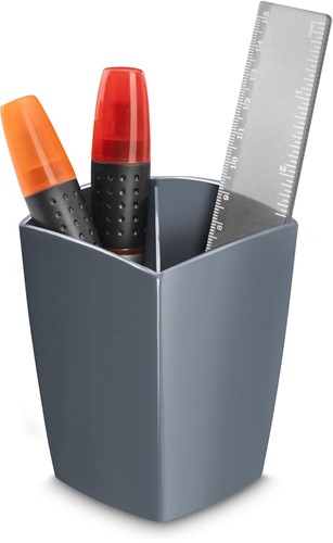 Gloss by Cep pot à crayons avec 2 compartiments, gris