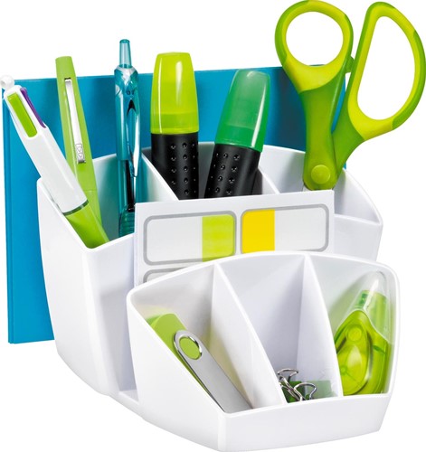 Riviera by CEP plumier avec 8 compartiments, blanc