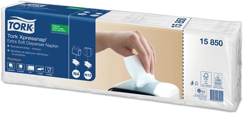 Tork serviettes Expressnap Extra Doux pour distributeur, 2 plis, 1000 serviettes