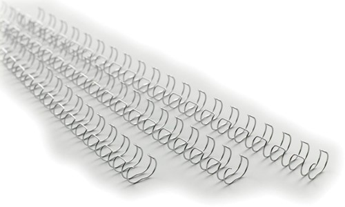 GBC MultiBind reliures, boîte de 100 pièces, 6 mm, argent 100 Stuk