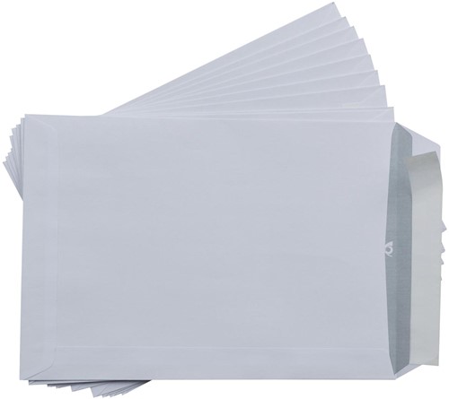 Gallery enveloppes, Ft 162 x 229 mm, avec bande adhésif, paquet de 10 pièces