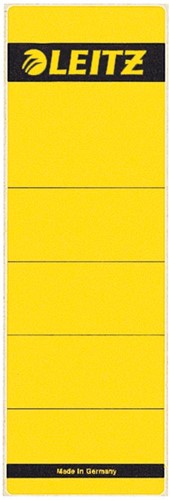 Leitz étiquettes de dos, autocollantes, ft 6,1 x 19,1 cm, paquet de 10 pièces, jaune 10 Stuk