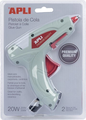 Apli pistolet à colle Premium, 2 bâtons de colle inclusifs, sous blister