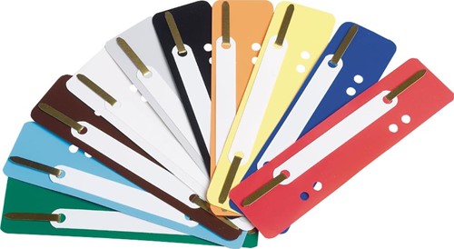 Fixe-dossiers, couleurs assorties, paquet de 100 pièces