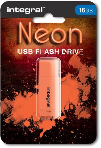 Integral Neon clé USB 2.0, 16 Go, orange 1 Stuk
