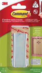 Command accroche tableau pour crochet avec dents de scie, capacité 2,2 kg, en métal, sous blister 1 Stuk
