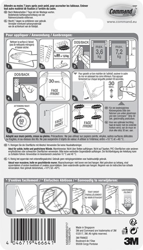 Command accroche tableau, large, capacité 7,2 kg, noir, blister de 8 pièces 1 Stuk-2