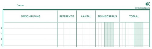 Exacompta inventaris, ft 32 x 19,5 cm, Nederlandstalig
