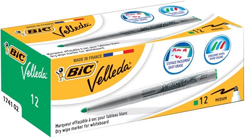 Bic marqueur pour tableaux blancs Velleda 1741, vert-2