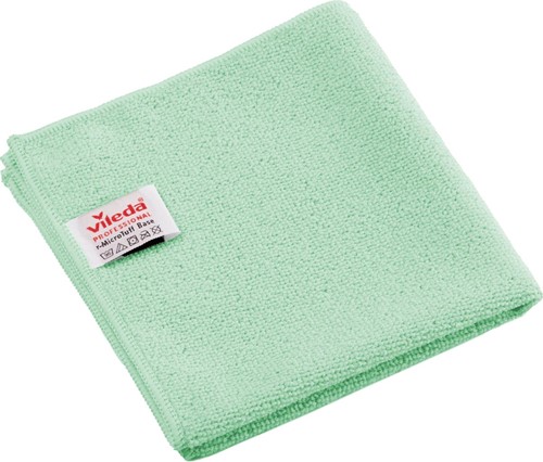 Vileda Professional r-MicroTuff Base microvezeldoek, pak van 5 stuks, groen