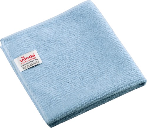 Vileda Professional r-MicroTuff Swift Max chiffon en microfibre, paquet de 5 pièces, bleu