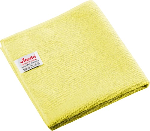 Vileda Professional r-MicroTuff Swift Max chiffon en microfibre, paquet de 5 pièces, jaune