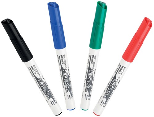 Bic marqueur tableau blanc Velleda 1741, en couleurs assorties, étui de 4 pièces 4 Stuk-2
