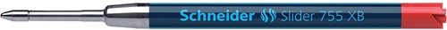 Schneider recharge stylo bille Slider 755 XB, rouge 1 Stuk