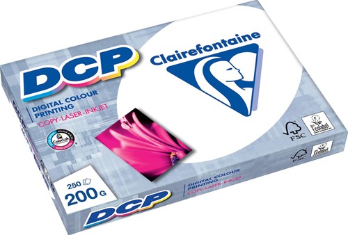 Clairefontaine DCP papier de présentation, A4, 200 g, paquet de 250 feuilles 250 Vel