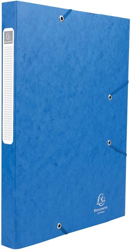 Exacompta Elastobox Cartobox rug van 2,5 cm, blauw, 5/10e kwaliteit