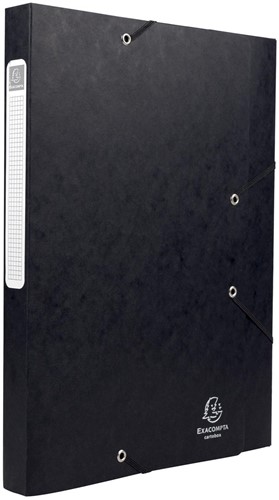 Exacompta Elastobox Cartobox rug van 2,5 cm, zwart, 5/10e kwaliteit