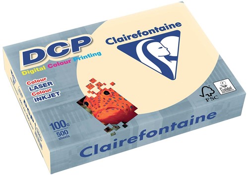 Clairefontaine DCP papier de présentation A4, 100 g, ivoire, paquet de 500 feuilles