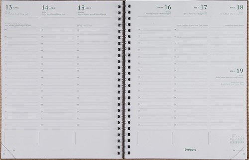 Brepols agenda Ecotiming, Kazar, assorti, 2024-2
