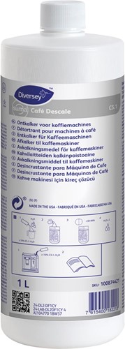 Diversey détartrant pour machines à café, flacon d'1 litre
