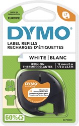 Dymo LetraTAG ruban à repasser 12 mm, plastique blanc 1 Stuk