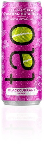 Tao Botanic Blackcurrant, blik van 25 cl, pak van 24 stuks
