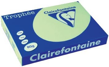 Clairefontaine Trophée Pastel, gekleurd papier, A3, 80 g, 500 vel, groen