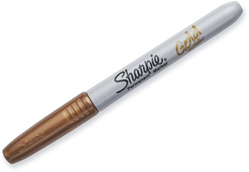 Sharpie marqueur permanent metallic, pointe fine, or