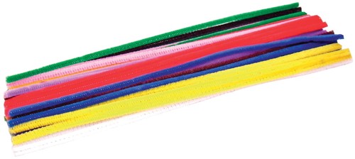 Bouhon ficelle chenille ft 6 x 300 mm, 50 pièces