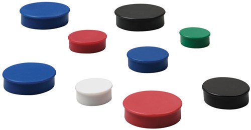 Nobo Aimants, 38 mm, noir, blister de 4 pièces 4 Stuk
