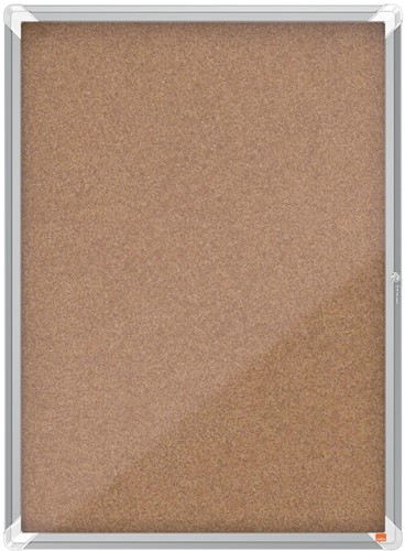 Nobo Premium Plus vitirine intérieure, porte rotante avec serrure, liège, 9 x A4