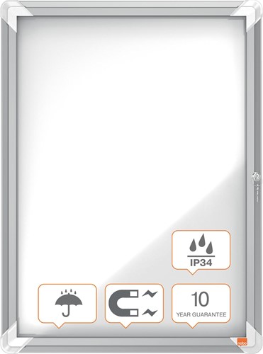 Nobo Premium Plus vitrine extérieure, porte rotante avec serrure, magnetique, 4 x A4