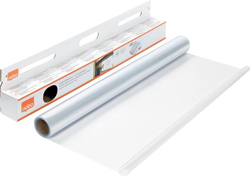 Nobo Instant whiteboardfolie, ft 60 x 80 cm, rol van 25 vellen, transparant