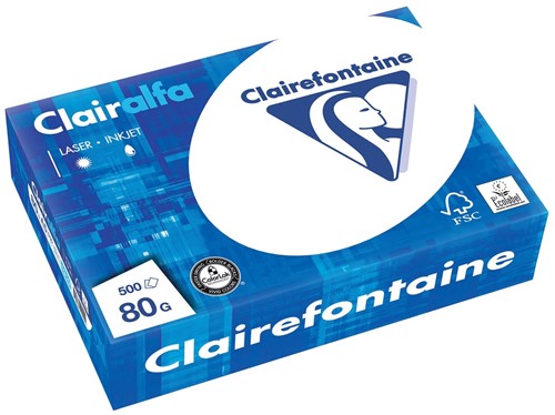 Clairefontaine Clairalfa papier d'impression, A5, 80 g, paquet de 500 feuilles