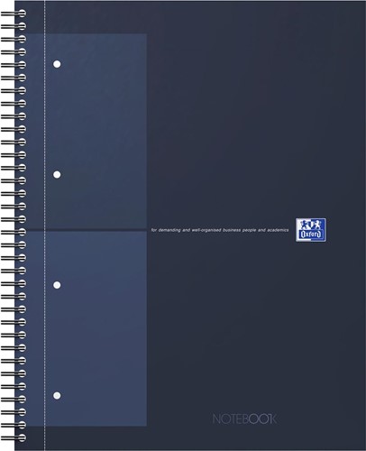 Oxford INTERNATIONAL notebook Action 30 ans, 160 pages, ft A4+, quadrillé 5 mm, bleu