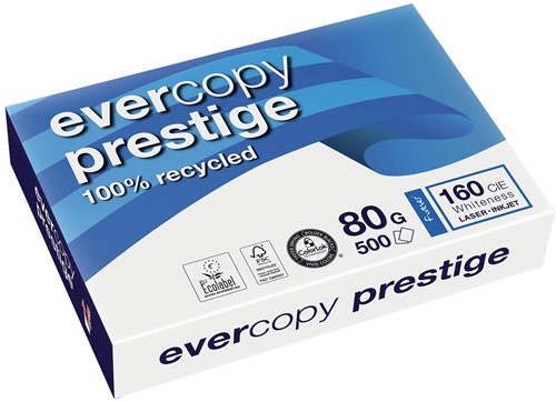 Clairefontaine Evercopy papier reprographique Prestige ft A4, 80 g, paquet de 500 feuilles