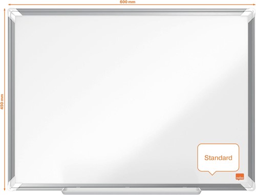Nobo Premium Plus magnetisch whiteboard, gelakt staal, ft 60 x 45 cm-2