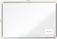 Nobo Premium Plus magnetisch whiteboard, gelakt staal, ft 90 x 60 cm-2