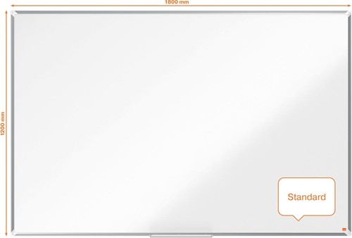 Nobo Premium Plus magnetisch whiteboard, gelakt staal, ft 180 x 120 cm-2