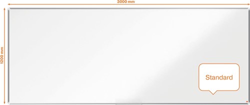 Nobo Premium Plus magnetisch whiteboard, gelakt staal, ft 300 x 120 cm-2