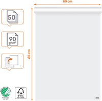 Nobo flipchartpapier premium, ft 60 x 85 cm, blanco/geruit, rol van 50 vel-2