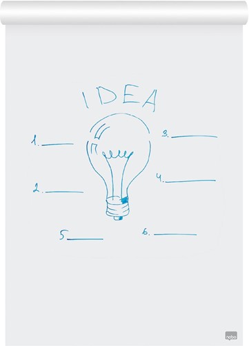 Nobo flipchartpapier premium, ft 60 x 85 cm, blanco/geruit, rol van 50 vel-3