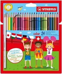 STABILO Color kleurpotlood, kartonnen etui van 24 stuks 24 Stuk