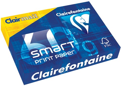 Clairefontaine Smart Printing printpapier ft A4, 60 g, pak van 500 vel 500 Vel